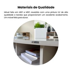 Mesa de Centro com Tampo Oval e Pés em MDF Diva - 7