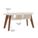 Ver imagem 5 de Mesa de Centro com Tampo Oval e Pés em MDF Diva Bege