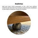 Ver imagem 7 de Mesa de Centro Retangular Tampo em Tamburato 50mm com Rodizios Dunas