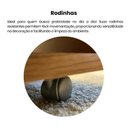 Ver imagem 7 de Mesa de Centro Retangular Tampo em Tamburato 50mm com Rodizios Dunas Marrom