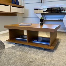Mesa de Centro Retangular Tampo em Tamburato 50mm com Rodizios Dunas - 12