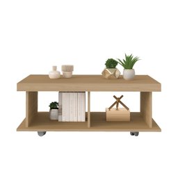 Mesa de Centro Retangular Tampo em Tamburato 50mm com Rodizios Dunas - 6