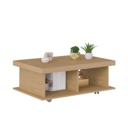 Mesa de Centro Retangular Tampo em Tamburato 50mm com Rodizios Dunas - 7