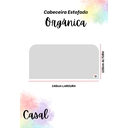 Ver imagem 4 de Cabeceira Estofada Casal Orgânica Não É Segredo Linho Cru 140x120