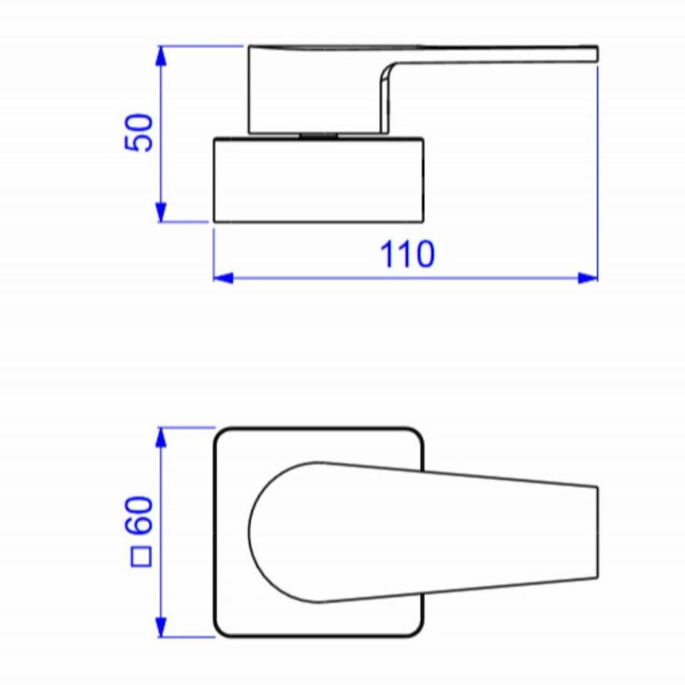 Acabamento para Registro 1/2, 3/4 e 1 Pq Level Cromado Deca - 2