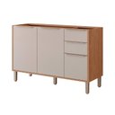 Ver imagem 1 de Balcão de Cozinha Modulado Esplêndida 3 Portas e 2 Gavetas S/tampo 120cm Freijo/off White - Mgm