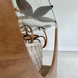 Mesa de Centro com Tampo de Vidro Temperado Tampo em MDF Onda - 13