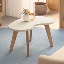 Ver imagem 1 de Mesa de Centro Design Orgânica Bege 100% MDF