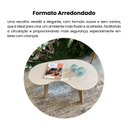 Ver imagem 5 de Mesa de Centro Design Orgânica Bege 100% MDF