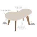 Ver imagem 3 de Mesa de Centro 100% MDF Design Orgânica