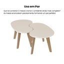 Ver imagem 7 de Mesa de Centro 100% MDF Design Orgânica