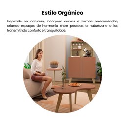 Mesa de Centro 100% MDF Design Orgânica - 10