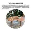 Ver imagem 5 de Mesa de Centro 100% MDF Design Orgânica Marrom