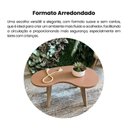 Ver imagem 6 de Mesa de Centro Design Orgânica Marrom 100% MDF