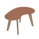 Ver imagem 2 de Mesa de Centro 100% MDF Design Orgânica Marrom