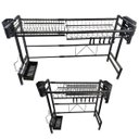 Ver imagem 1 de Cozinha Modular Escorredor Ajustavel Suspenso Pia Bancada Copo Prato Louça Organizaçao Utensilios Pr