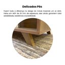 Ver mais imagens de Mesa de Centro 2 Gavetas e Detalhe em Impressão Palha Trama Bege 100% MDF