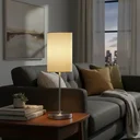 Ver imagem 1 de Abajur Luminaria de Mesa Clássico Redondo Elegante Interruptor Decoração Casa Sala Quarto Escritório