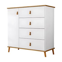 Cômoda Jujuba com Sapateira em Mdf Elegante e Moderna:branco - 2