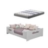 Cama Casal Montessoriana 100% Mdf Com Colchão CASAL IN BOX D33 EMBALADO A VACUO -PROBEL - 1