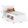 Cama Bibox com Nicho Porto Alegre Branco com Colchão - 3