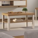 Ver imagem 1 de Mesa de Centro em Tamburato 50 mm com Prateleira Up Bege