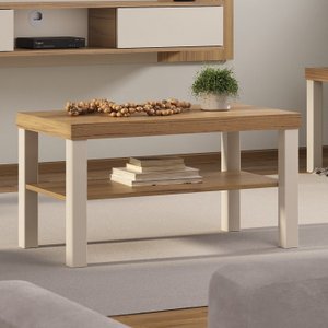 Mesa de Centro em Tamburato 50 Mm com Prateleira UP