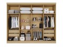 Ver imagem 6 de Guarda-Roupa Casal Modulado de Canto 15 Portas 6 Gavetas Multimóveis Crsal-Grp Madeirado/Cinza