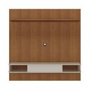 Ver imagem 2 de Painel para TV até 75 Polegadas com LED MDF 182,5CMX183CM Nichos, Porta Basculante Cinamomo Off White Belluno Marrom
