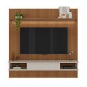Ver imagem 5 de Painel para TV até 75 Polegadas com LED MDF 182,5CMX183CM Nichos, Porta Basculante Cinamomo Off White Belluno Marrom