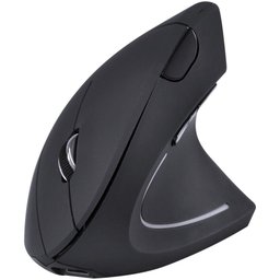 Mouse sem Fio Recarregavel 2.4 Ghz Vertical Ergonomico Ortopedico Power Fit 1600 Dpi Preto Usb Pm300 - 1