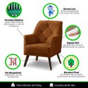 Ver imagem 6 de Poltrona Decorativa Retrô Recepção Magali Veludo Laranjado LANSOFBR Lansof Brasil POLTRONA MAGALI 1 