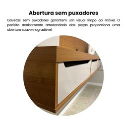 Painel para TV até 75 Polegadas 3 Gavetas 2m Presence - 11