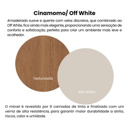 Painel para TV até 75 Polegadas 3 Gavetas 2m Presence - 21