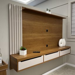 Painel para TV até 75 Polegadas 3 Gavetas 2m Presence - 14