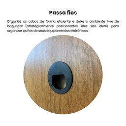 Painel para TV até 75 Polegadas 3 Gavetas 2m Presence - 12