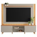 Ver imagem 2 de Estante Home Ripado para TV de até 75 Polegadas Milano Linea Canela e Gris