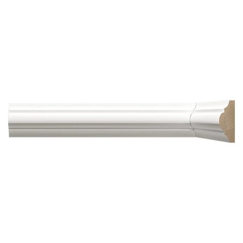 Kit 24m Boiserie MDF 3CMX15MMX2,40m Liso 300 Branco Moldufama