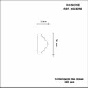 Ver imagem 2 de Kit 36m Boiserie MDF 3cmX15mmX2,40m Liso 300