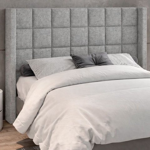 Cabeceira para Cama Box Queen 178cm Tratto Linho Cinza - Sallar Home