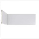 Ver imagem 2 de Kit Rodapé de Poliestireno 5 Barras de 10cm x 2,25m Rende 11,25 Metros Casa Grassi Branco