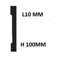 Ver imagem 3 de Kit Rodapé de Poliestireno 10 Barras de 10cm x 2,25m Rende 22,5 Metros Casa Grassi Branco