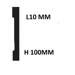 Kit Rodapé de Poliestireno 10 Barras de 10cm x 2,25m Rende 22,5 Metros Casa Grassi  - 3