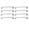 Alça de Apoio Barra 60cm Inox Kit 8 Unidades Segurança Acessibilidade Suporte Idoso Anti Queda - 1