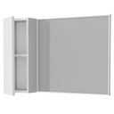 Ver imagem 2 de Espelheira Banheiro Aço 73cm Armário Branco - P102911 - Cozimax Espelheira Banheiro Aço 73cm Armario