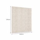 Ver imagem 3 de Painel para TV até 85 Polegadas Ripado MDF 270CMX240CM Decape Provence