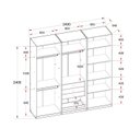 Ver imagem 3 de Módulo Closet Casal sem Portas 3 Gaveta 100% MDF Infinity Bege/Savana