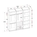 Ver imagem 3 de Módulo Closet Casal sem Portas 3 Gaveta 100% Mdf Infinity
