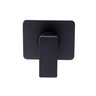 Acabamento para Registro Monocomando 1/2 Base Docol Chuveiro Ducha Higiênica Quadrado Preto Fosco - 4