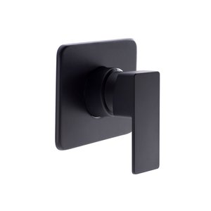 Acabamento para Registro Monocomando 1/2 Base Docol Chuveiro Ducha Higiênica Quadrado Preto Fosco